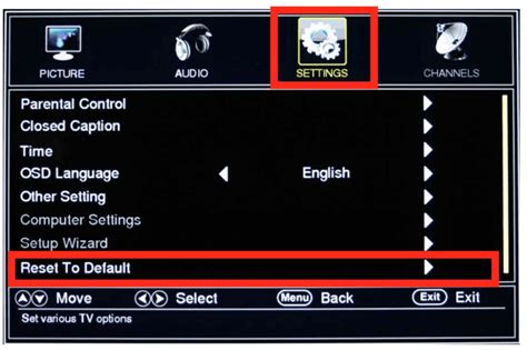 sceptre television manual|sceptre tv setup menu.